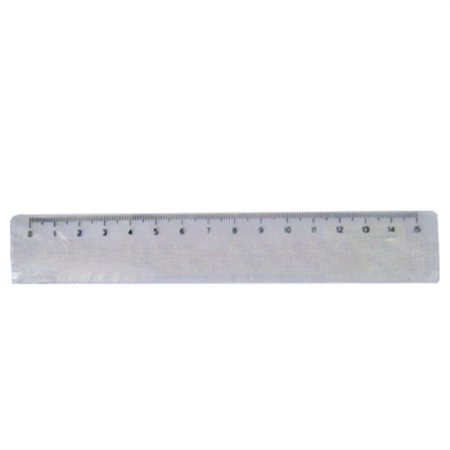 Régua Plástico Cristal 15cm