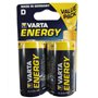 Pilhas LR20 / D Alcalinas 1.5V 15000mAh Varta Energy 2un