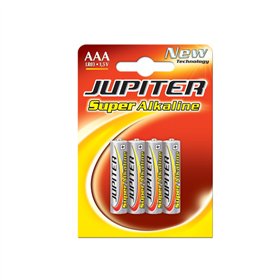 Pilhas AAA LR03 Alcalinas 1.5V 1100mAh Jupiter 4un
