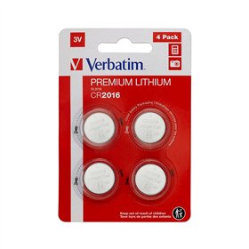 Pilhas CR2016 Lithium 3V 80mAh Verbatim 49531 4un