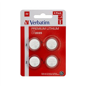 Pilhas CR2025 Lithium 3V 155mAh Verbatim 49532 4un