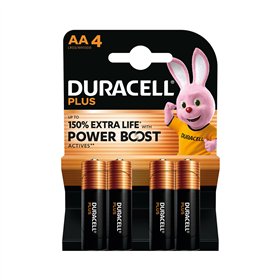 Pilhas AA LR06 Alcalinas 1.5V Power Boost Duracell Plus 4un