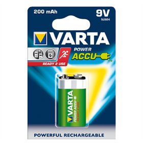 Pilhas Recarregáveis 9V 200mAh Varta 1un