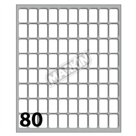 Etiquetas 016x010mm 10Fls Cod 12 Markin 800un