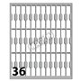 Etiquetas Jóias 46x8mm 10Fls Cod 30 Markin 360un
