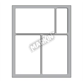 Etiquetas 083x053mm 10Fls Cod 49 Markin 30un