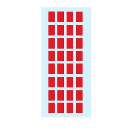 Etiquetas 012x018mm 5Fls 3642 Vermelho Herma 160un