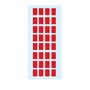Etiquetas 012x018mm 5Fls 3642 Vermelho Herma 160un