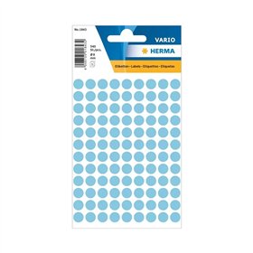 Etiquetas Redondas 08mm Azul Claro Herma1843 540un