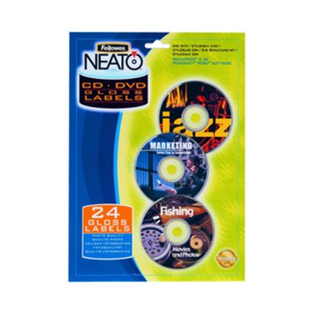 Etiquetas CD/DVD Fellowes 99963 Papel Brillante Cx24