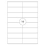 Etiquetas 105x036mm 50Fls Poliester Transp. Mate 800un