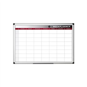 Quadro Branco 90x60cm Magnético Plano Semanal GA0333170