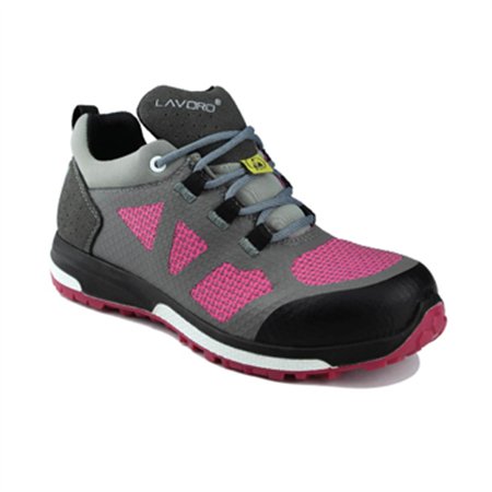 Sapatos Segurança Tam 39 Baixo S3 HRO SRC Leia Cinza/Rosa