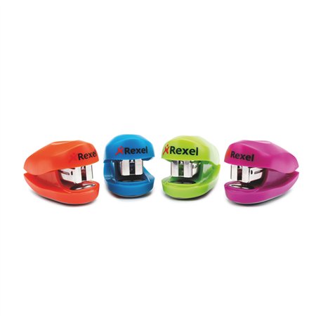 Agrafador Mini 26/6 10 Folhas Rexel Buddy Cores Sortidas