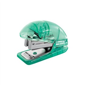 Agrafador 24/6 10 Folhas Rapid F4 Translúcido Verde