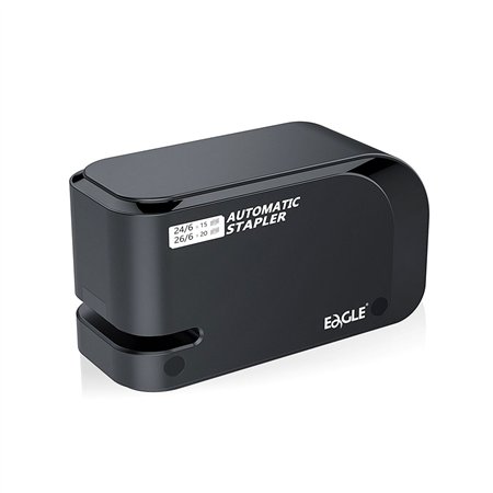 Agrafador Elétrico 24/6 20 Folhas Eagle Preto