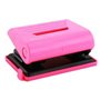Furador 12 Folhas Eagle Neon Color com Guia Rosa