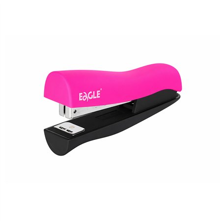 Agrafador 24/6 20 Folhas Fullstrip Eagle Neon Rosa