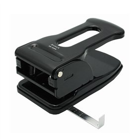 Furador 70 Folhas com guia Preto