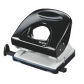 Furador 25 Folhas Leitz 5008 2.5mm c/Regua Preto