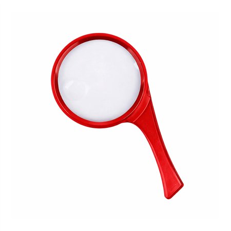 Lupa Redonda Plástico Vermelho Eagle Eterna