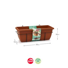 Floreira Varanda Suporte Terracota 28x50x19,5cm 1un