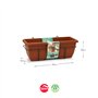 Floreira Varanda Suporte Terracota 28x50x19,5cm 1un