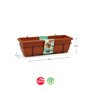 Floreira Varanda Suporte Terracota 28x60x19,5cm 1un