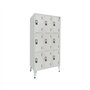 Cacifos Metálicos Triplo 9 Cacifos 900x500x1900mm Cinza