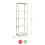 Estante 5 Prateleiras Stack 30x60x180cm Bege