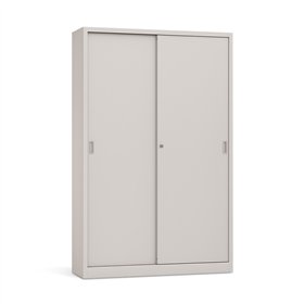 Armário Portas Correr 3 Prateleiras 1200x420x1540 Branco