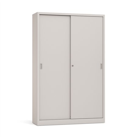 Armário Portas Correr 3 Prateleiras 1200x420x1540 Branco