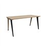 Secretaria LinhaART 1200x800x740 Estrutura Preto/Tampo Faia