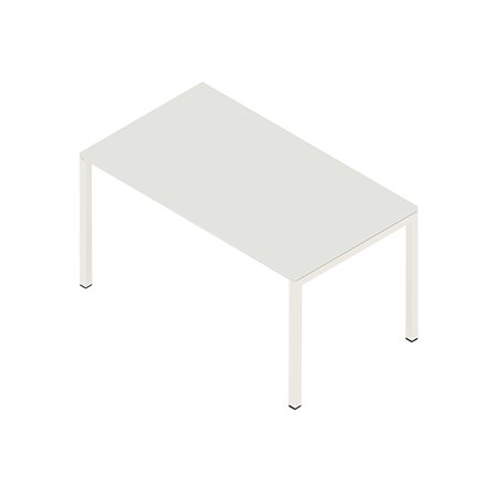 Secretária Metal Minima 1000x600x750 Branco