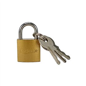 Cadeado 20x40mm Dourado com Chaves