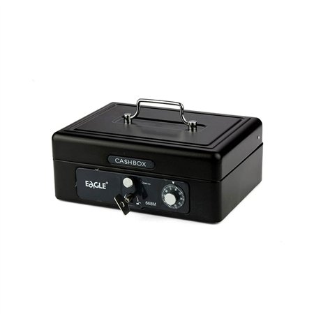 Cofre com Chave e Código Eagle 196x156x85mm Preto