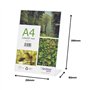 Expositor Mesa 080x210x290mm A4 em L Vertical