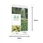 Expositor Parede 210x320mm A4 Vertical
