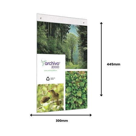 Expositor Parede 300x445x2mm A3 Vertical