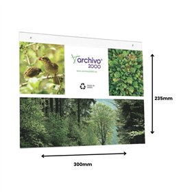 Expositor Parede 300x235mm A4 Horizontal