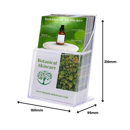 Expositor Mesa 095x160x210mm A5 Vertical