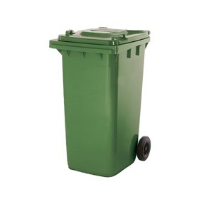 Contentor 240L Polietileno 2 Rodas Verde c/ Tampa Verde