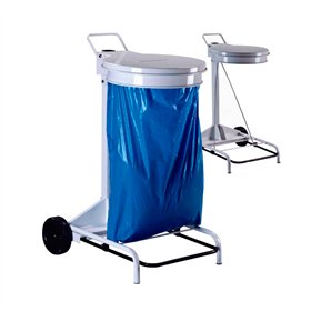 Contentor 120L c/ Pedal e Rodas (Muda a Cor pelo Saco)