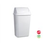 Contentor 09L Plástico Tampa Basculante Branco