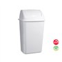 Contentor 15L Plástico Tampa Basculante Branco