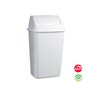 Contentor 30L Plástico Tampa Basculante Branco
