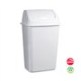 Contentor 50L Plástico Tampa Basculante Branco
