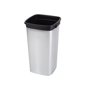 Contentor 60L Quadrado Cinza Cube sem Tampa