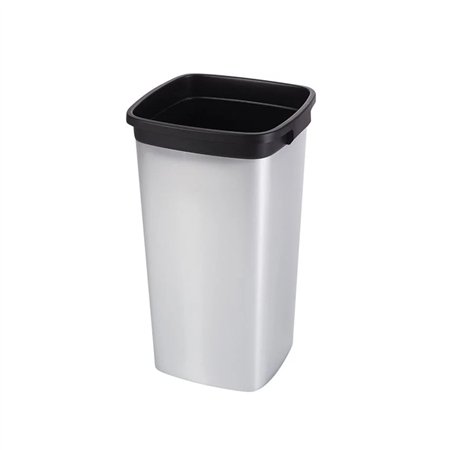 Contentor 60L Quadrado Cinza Cube sem Tampa
