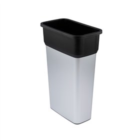Contentor 70L Cinza/Preto Neo Ecosort sem Tampa